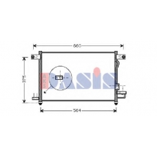 512018N AKS DASIS Конденсатор, кондиционер