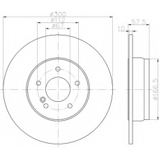 8DD 355 114-211 HELLA Тормозной диск