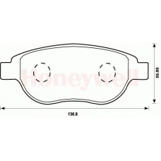 573031S STOP Комплект тормозных колодок, дисковый тормоз