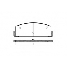 P0793.20 WOKING Комплект тормозных колодок, дисковый тормоз