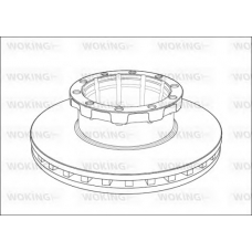 NSA1008.20 WOKING Тормозной диск
