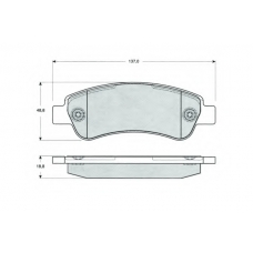 PF1441 PROCODIS FRANCE Комплект тормозных колодок, дисковый тормоз
