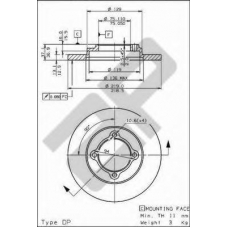 14810 AP Тормозной диск