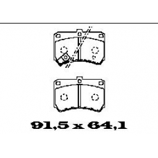 BL1365A2 FTE Комплект тормозных колодок, дисковый тормоз