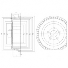 BF515 DELPHI Тормозной барабан