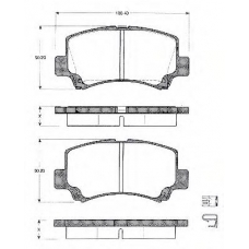 BLF1101 QUINTON HAZELL Комплект тормозных колодок, дисковый тормоз