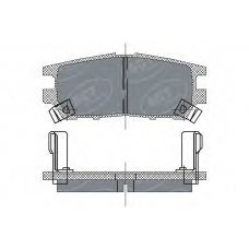 SP 202 PR SCT Комплект тормозных колодок, дисковый тормоз