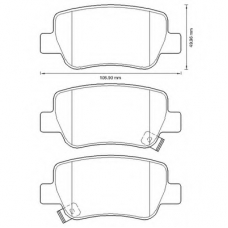 572627B BENDIX Комплект тормозных колодок, дисковый тормоз