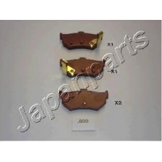 PP-800AF JAPANPARTS Комплект тормозных колодок, дисковый тормоз