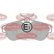 LP1715 DELPHI Комплект тормозных колодок, дисковый тормоз