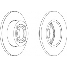 DDF318-1 FERODO Тормозной диск