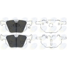 CBP06001 COMLINE Комплект тормозных колодок, дисковый тормоз