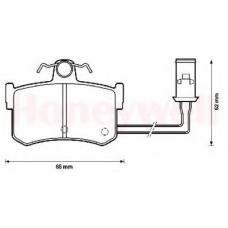572124B BENDIX Комплект тормозных колодок, дисковый тормоз