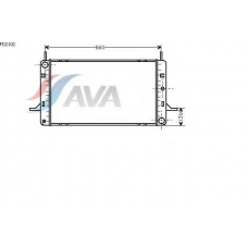 FD2102 AVA Радиатор, охлаждение двигателя