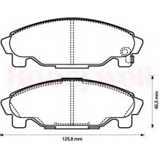 572409B BENDIX Комплект тормозных колодок, дисковый тормоз
