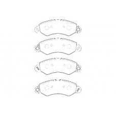 WBP24358A WAGNER LOCKHEED Комплект тормозных колодок, дисковый тормоз