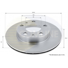 ADC1536V COMLINE Тормозной диск