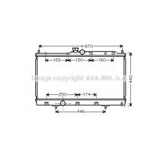 MTA2199 Prasco Радиатор, охлаждение двигателя