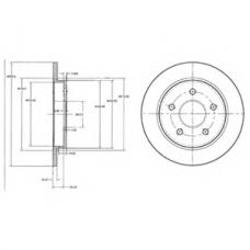 BG2332 DELPHI Тормозной диск