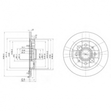 BG2667 DELPHI Тормозной диск