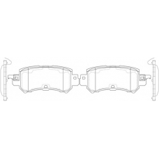 FP1624 FIT Комплект тормозных колодок, дисковый тормоз