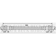 BBH6210 BORG & BECK Тормозной шланг