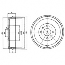 BF379 DELPHI Тормозной барабан