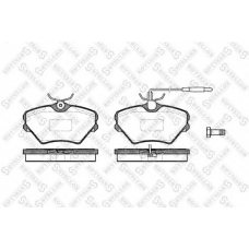 496 002-SX STELLOX Комплект тормозных колодок, дисковый тормоз