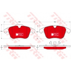GDB1683DTE TRW Комплект тормозных колодок, дисковый тормоз