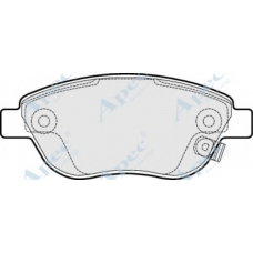 PAD1533 APEC Комплект тормозных колодок, дисковый тормоз