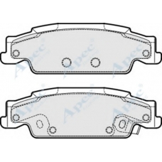 PAD1703 APEC Комплект тормозных колодок, дисковый тормоз