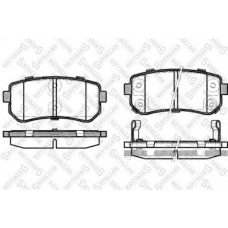 001 087B-SX STELLOX Комплект тормозных колодок, дисковый тормоз