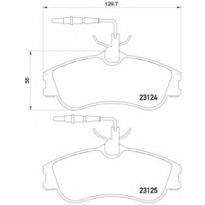MDB1812 DON Комплект тормозных колодок, дисковый тормоз