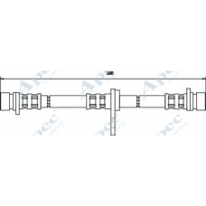 HOS3259 APEC Тормозной шланг