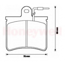 571296B BENDIX Комплект тормозных колодок, дисковый тормоз