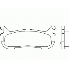 MDB1893 MINTEX Комплект тормозных колодок, дисковый тормоз