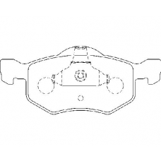 MDB2083 MINTEX Комплект тормозных колодок, дисковый тормоз