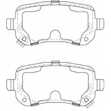 FD7407A NECTO Комплект тормозных колодок, дисковый тормоз