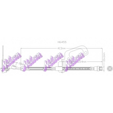 H6455 Brovex-Nelson Тормозной шланг