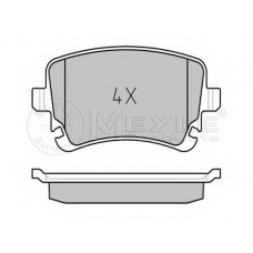 025 233 2617/PD MEYLE Комплект тормозных колодок, дисковый тормоз