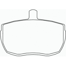 MLB41 MINTEX Комплект тормозных колодок, дисковый тормоз