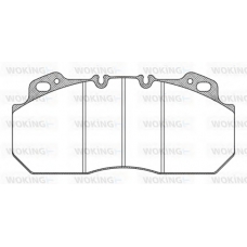 JSA 7223.10 WOKING Комплект тормозных колодок, дисковый тормоз
