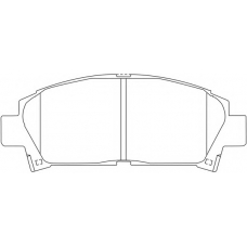 FP0582 FIT Комплект тормозных колодок, дисковый тормоз