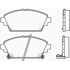 P 28 029 BREMBO Комплект тормозных колодок, дисковый тормоз