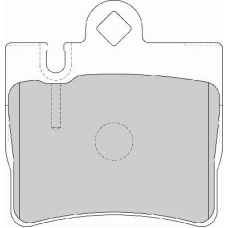 FD7009A NECTO Комплект тормозных колодок, дисковый тормоз