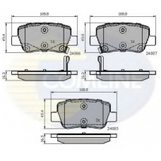 CBP32026 COMLINE Комплект тормозных колодок, дисковый тормоз