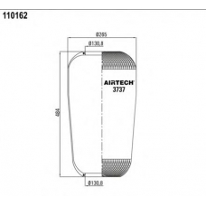3737 Airtech Кожух пневматической рессоры