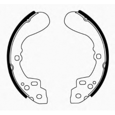 J GF-389AF JAPANPARTS Комплект тормозных колодок