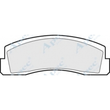 PAD311 APEC Комплект тормозных колодок, дисковый тормоз