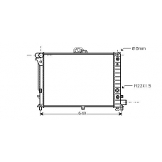 SB2011 AVA Радиатор, охлаждение двигателя